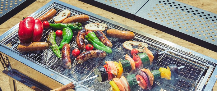 2つのグリルを使って実感！家族デイキャンプはコールマン