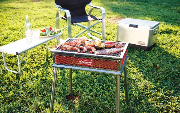 【収納バッグ付き！】Coleman バーベキュークールスパイダーステンレスグリル 2つのグリルを使って実感！家族デイキャンプはコールマン