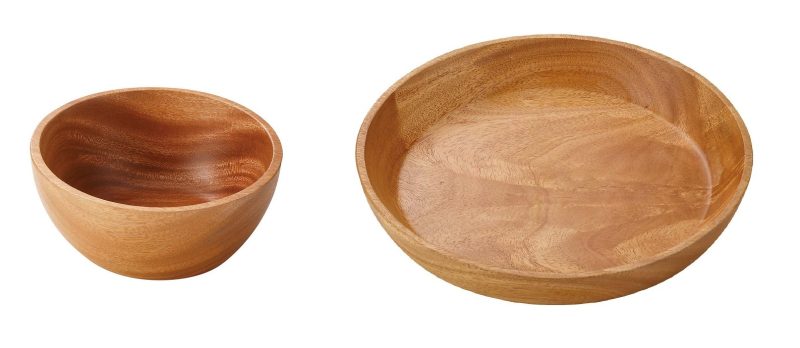 キャプテンスタッグ WOOD BREATH 木製マホガニー食器セット アウトドアでも温かみのあるデザイン