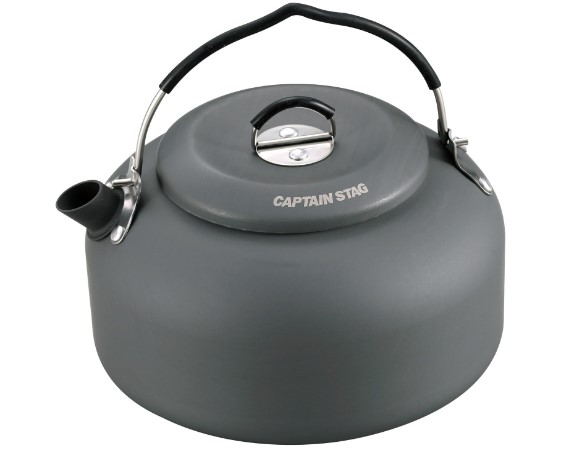 キャプテンスタッグ アルミキャンピングケトル 1.3L 軽量モデル