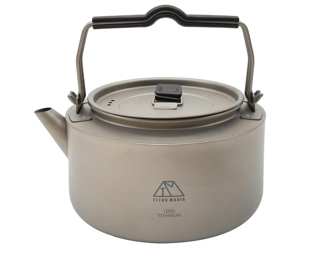 TITAN MANIA チタンケトル 超軽量でソロキャンプに最適