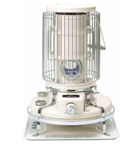 アラジンブルーフレームのレトロデザイン石油ストーブ