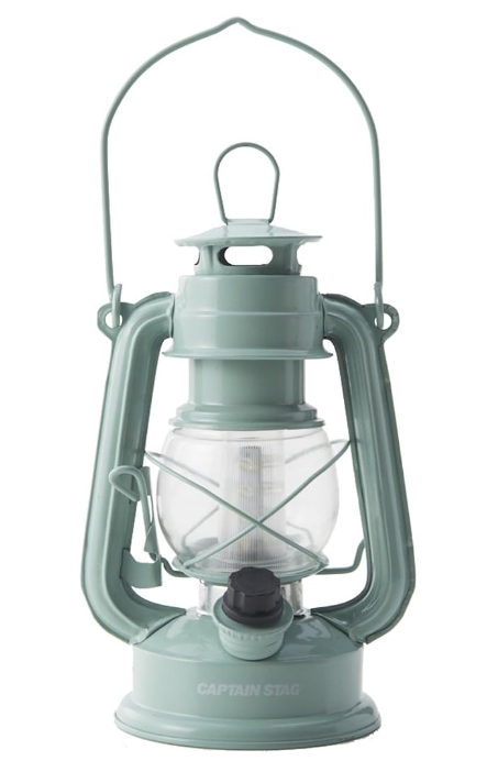 キャプテンスタッグ アンティークLEDランタン ミントグリーン